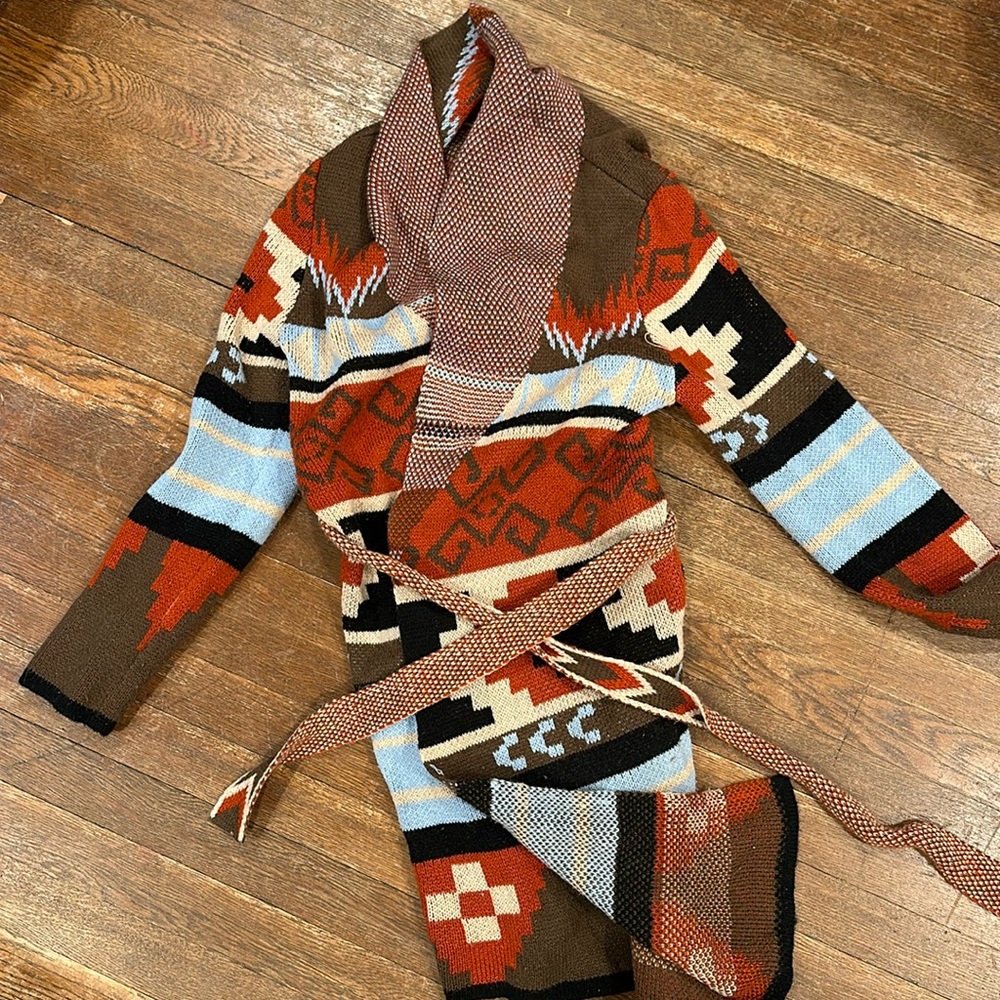 a.n.a. Aztec Patterned Sweater